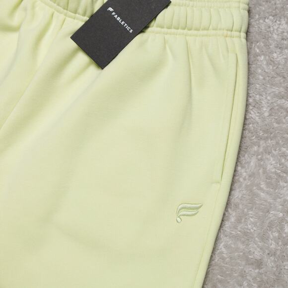 Fabletics Cozy Fleece Wide Leg Sweatpants Morning Dew Green Womens Size M NWT - Picture 9 of 10